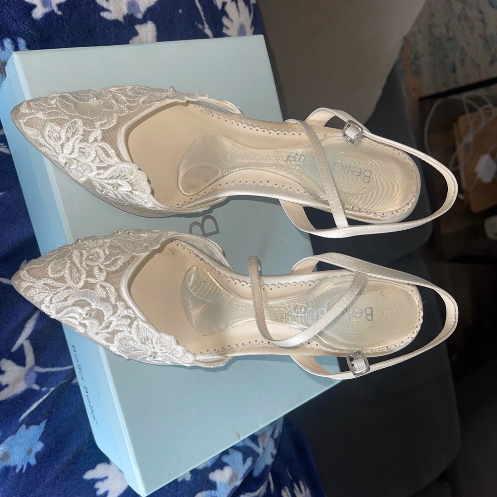 Bella Belle Ivory Heels Wedding